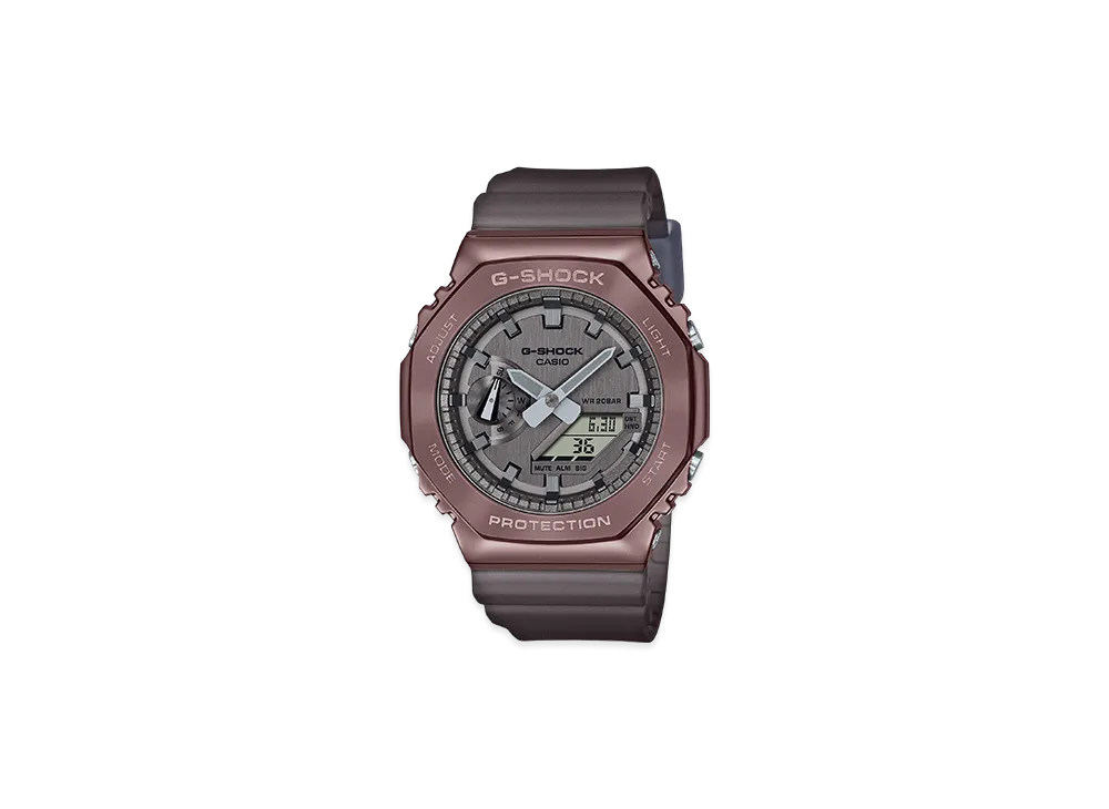 Casio G-Shock Midnight Fog 2100 Series Analog-Digi M Watch "Brown/Comb"