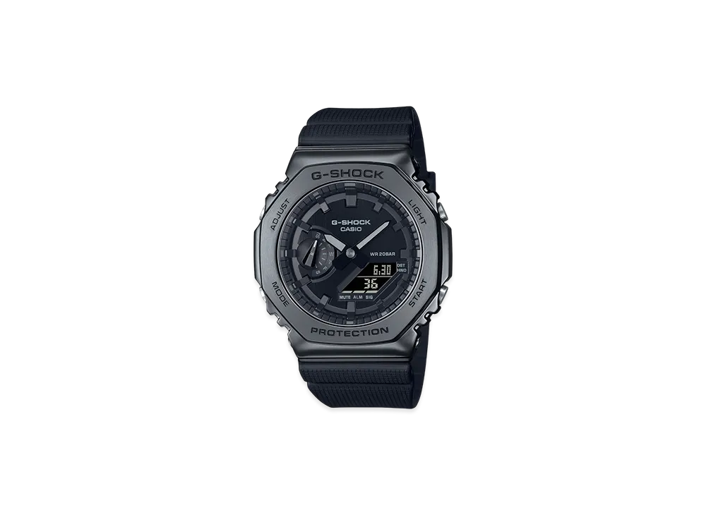 Casio G-Shock GM-2100 Metal Covered Analog-Digi M Watch "Black"