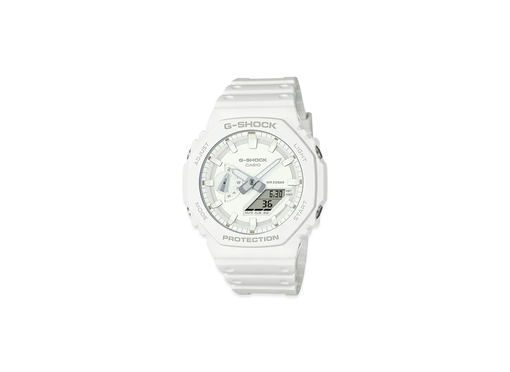 Casio G-Shock GA-2100 Tone-On-Tone Analog-Digital M Watch "White"