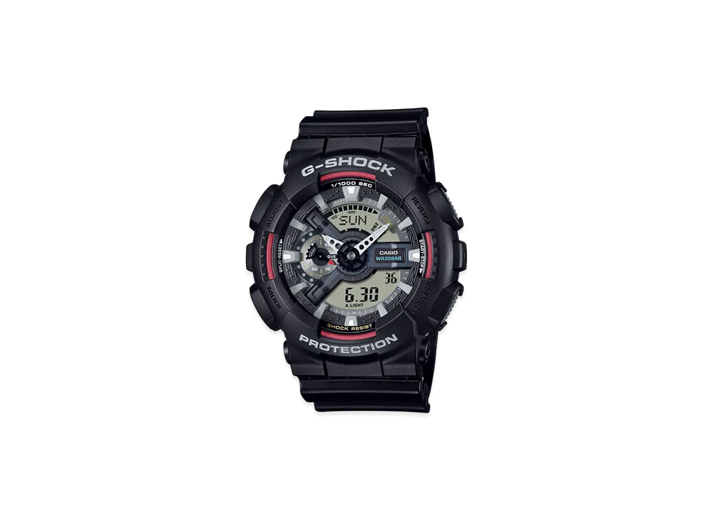 Casio G-Shock 110 Series Iconic Styles Ana-Digi M Watch "Black/Cmbi"