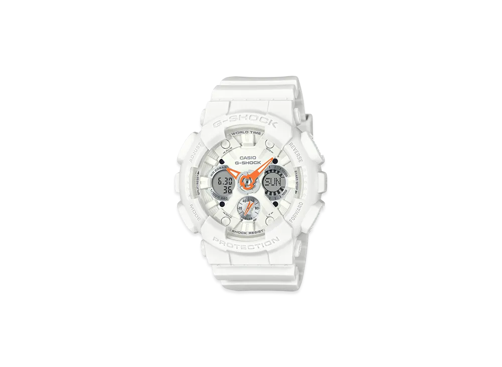 Casio G-Shock GMA-S120 Compact Size Analog-Digi M Watch "White/Comb"