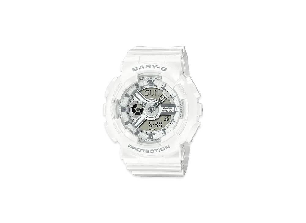 Casio G-Shock BA-110 Analog-Digi L Watch "White/Comb"