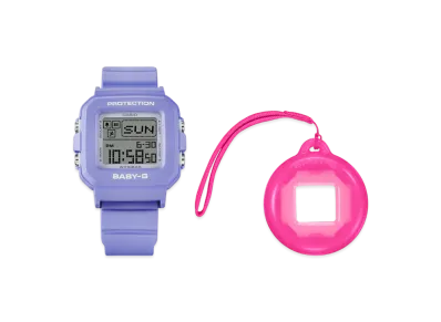 Casio G-Shock Baby-G Plus BGD-10 Digital L Watch With Watch Holder Set "Lilac"