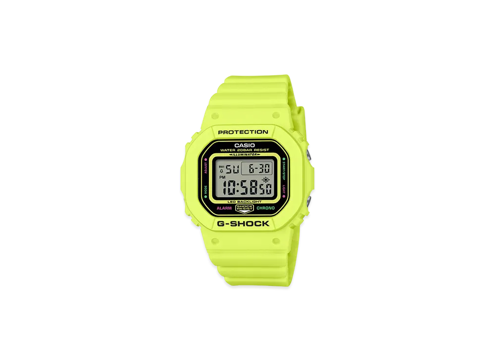 Casio G-Shock DW-5600 Energy Pack Digital L Watch "L.Yellow"
