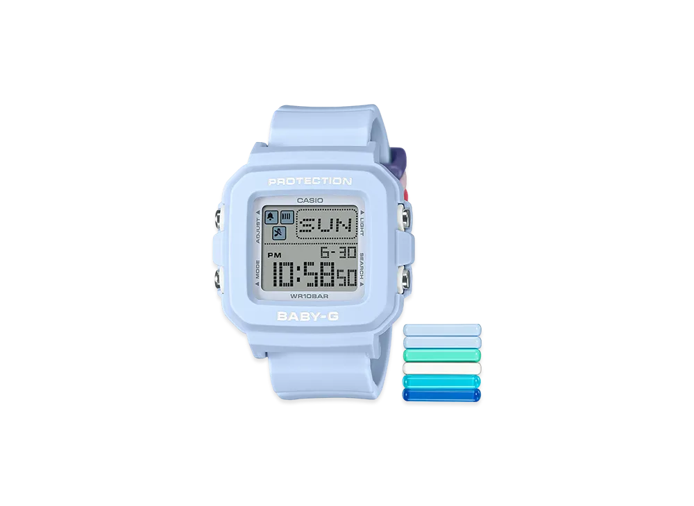 Casio G-Shock Baby-G Plus BGD-10 Digital L Watch With Band Loop "Light Blue"