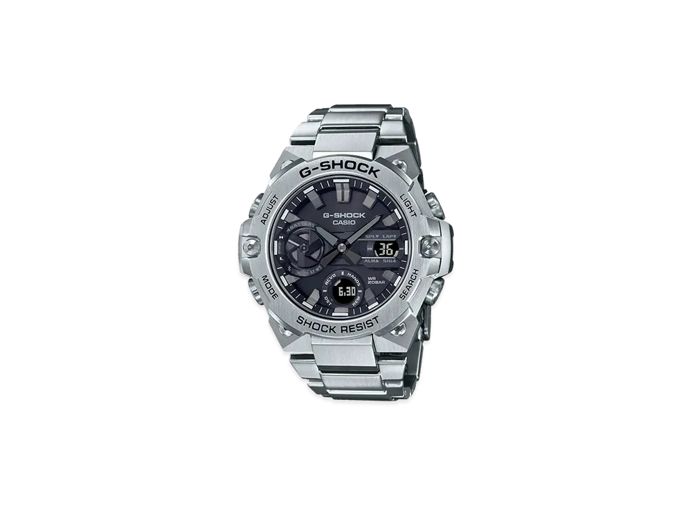 Casio G-Shock G-Steel Mobile Link Radio Solar M Watch "Silver"