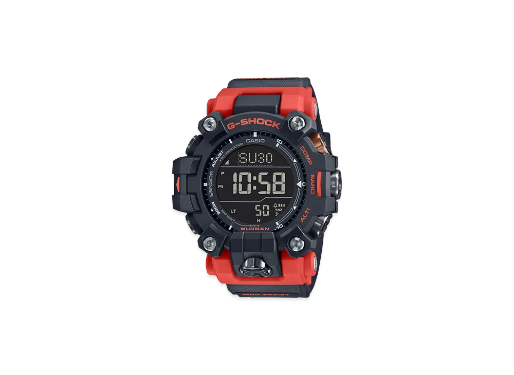 Casio G-Shock Mudman Triple Sensor Radio Solar M Watch "Gray/Cmbi"