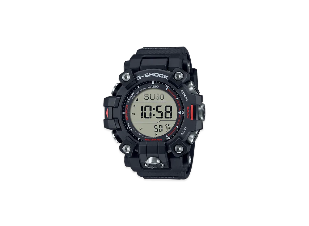 Casio G-Shock Mudman Triple Sensor Radio Solar M Watch "Black"