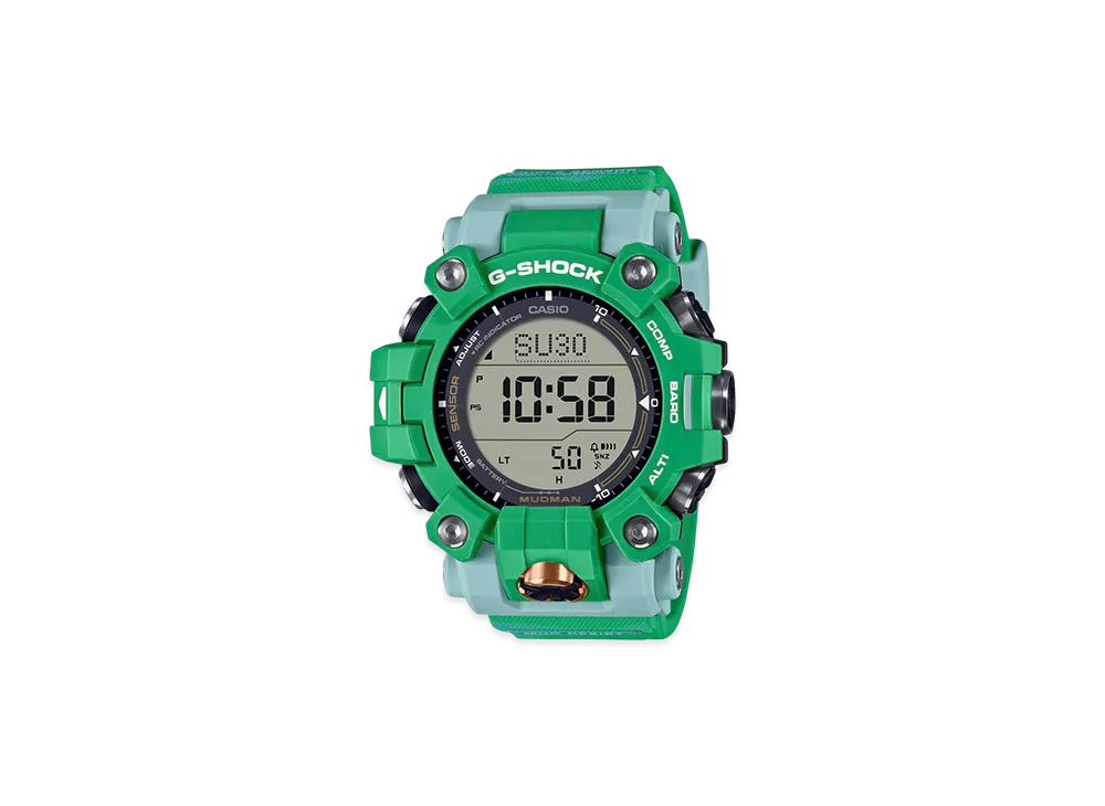 Casio G-Shock Mudman Earthwatch Collaboration Radio Solar M Watch "Green/Comb"