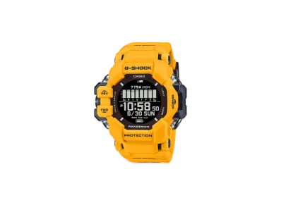 Casio G-Shock Rangeman 6 Sensor Mobile Link Gps Radio Solar M Watch "Yellow/Cmbi"