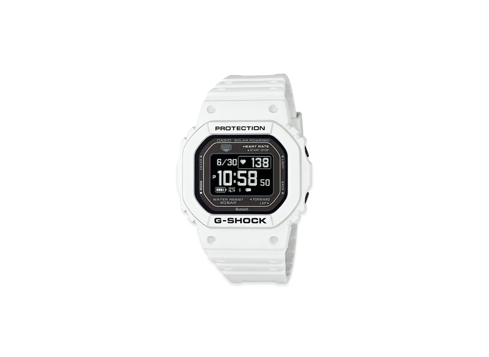 Casio G-Shock G-Squad Bluetooth Digital Solar M Watch "White/Black"