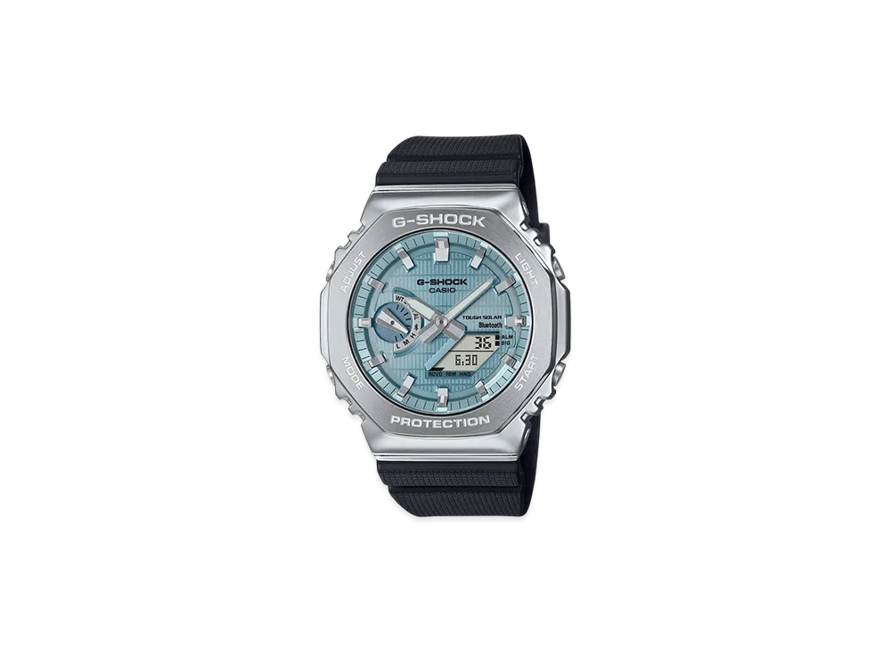 Casio G-Shock Gbm-2100 Mobile Link Analog-Digi Solar M Watch "Black/Cmbi"