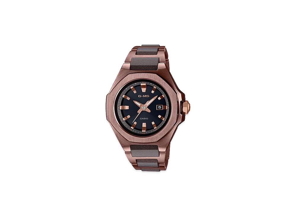 Casio G-Shock G-MS Radio Solar Metal Resin Band L Watch "Brown/Comb"