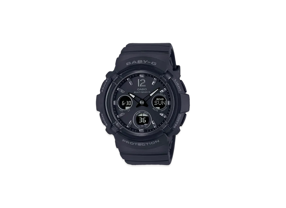 Casio G-Shock Multi-Band 6 Radio Solar Analog-Digi L Watch "Black"