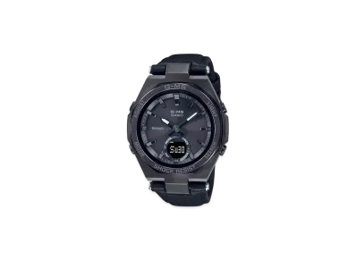 Casio G-Shock G-MS Mobile Link Solar Analog-Digi Leather L Watch "Black"