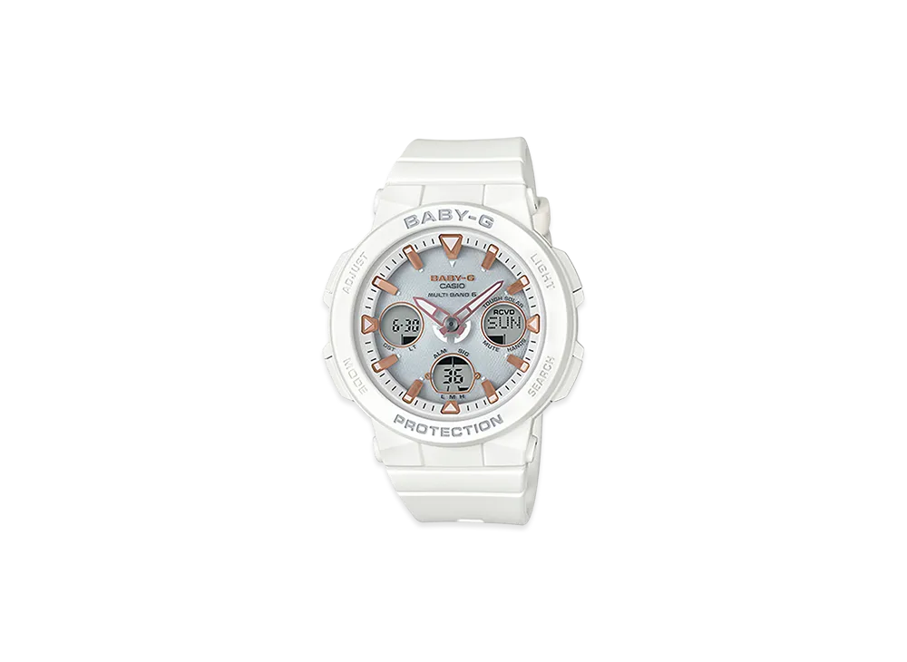 Casio G-Shock BG 18S Beach Traveler Radio Solar "White/Comb"