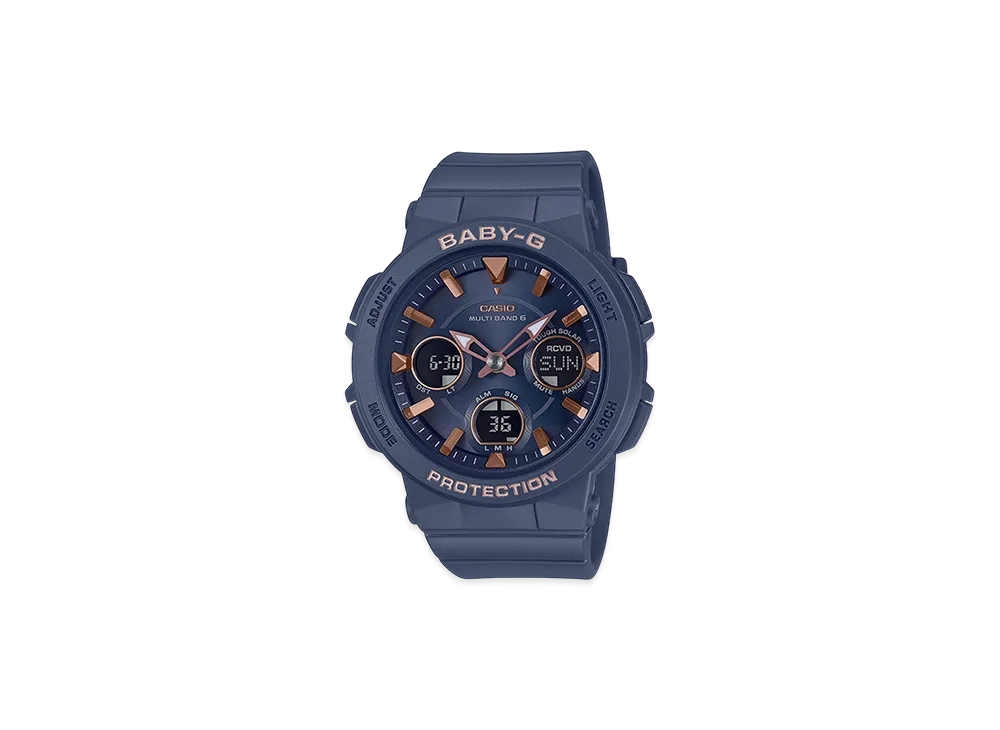 Casio G-Shock Radio Solar Analog-Digi L Watch "Navy"