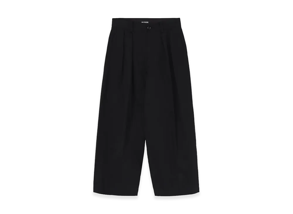 WILDSIDE YOHJI YAMAMOTO x MINEDENIM N.E.Wide Katsuragi Pants "Black"