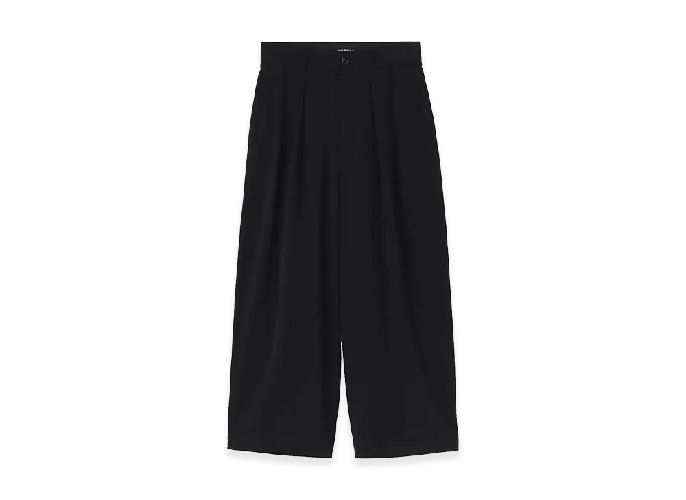 WILDSIDE YOHJI YAMAMOTO x MINEDENIM N.E.Wide Gabardine Pants "Black"