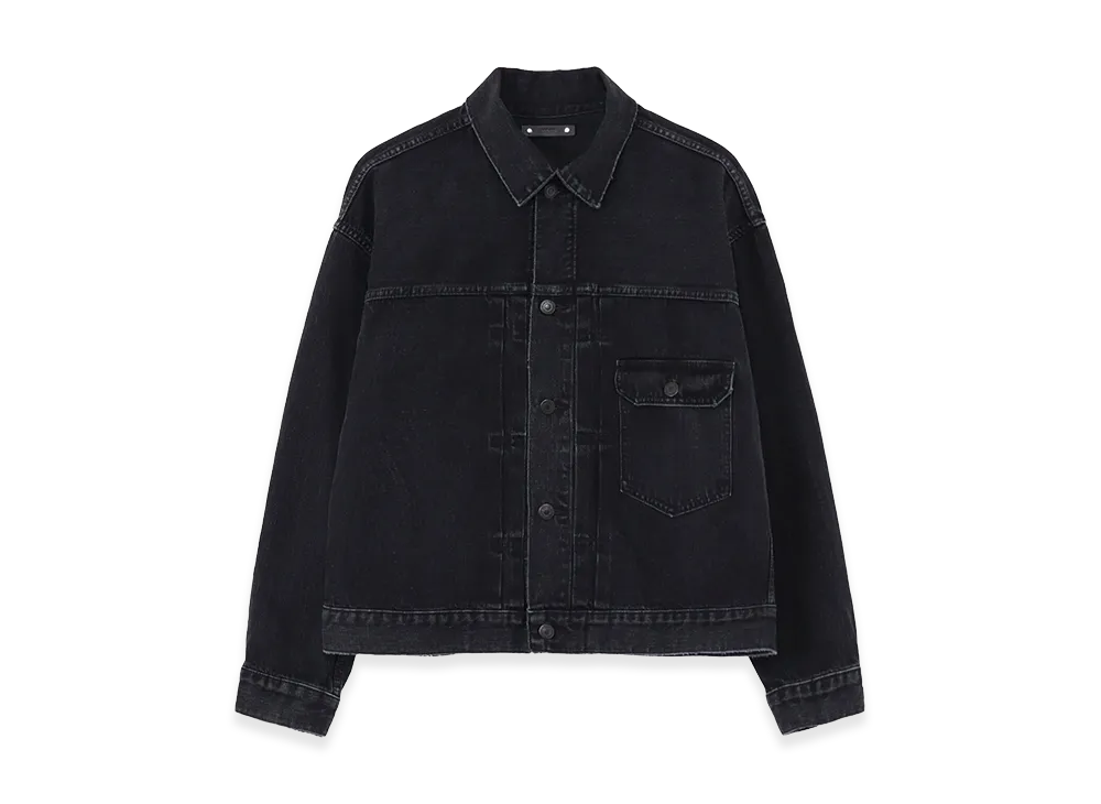 WILDSIDE YOHJI YAMAMOTO x MINEDENIM Black Denim BF- G Jacket "Black"
