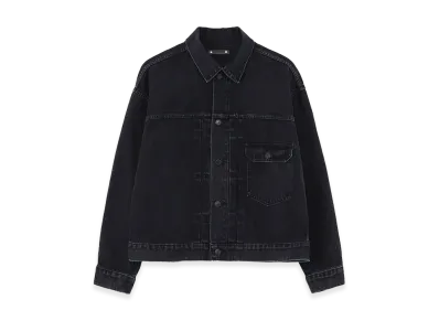 WILDSIDE YOHJI YAMAMOTO x MINEDENIM Black Denim BF- G Jacket "Black"