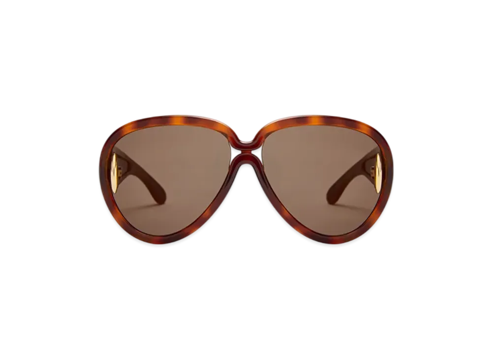 LOEWE Pilot Mask Sunglasses (Acetate & Nylon) "Dark Havana"