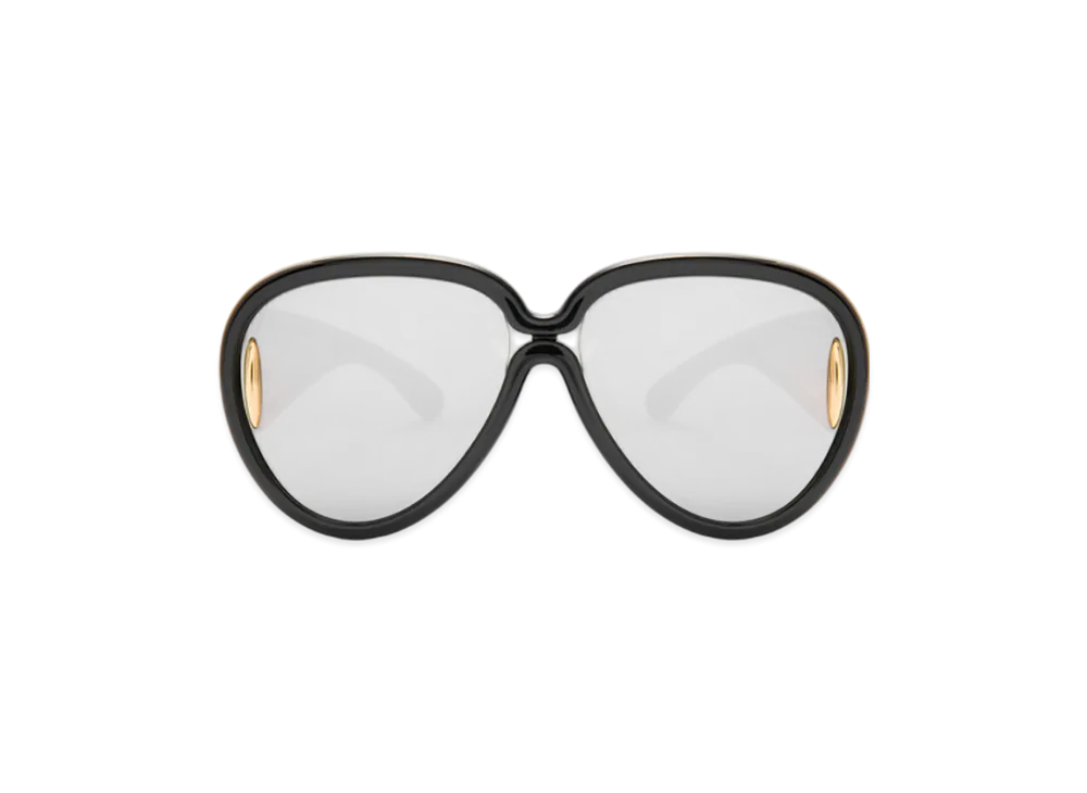 LOEWE Pilot Mask Sunglasses (Acetate & Nylon) "Black"