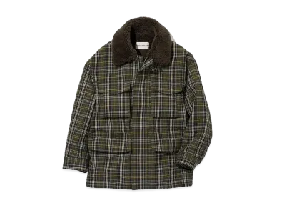 GU x Beautiful People Check Boa Blouson "Olive"