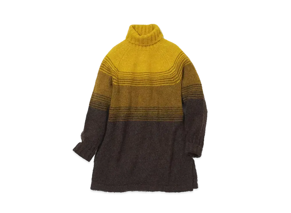 GU x Beautiful People Turtleneck Long Sweater "Yellow"