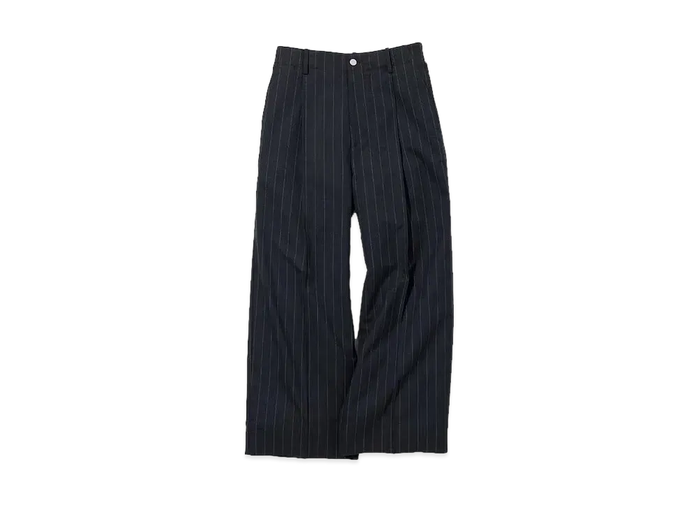 GU x Beautiful People Tuck Wide Pants "Navy"