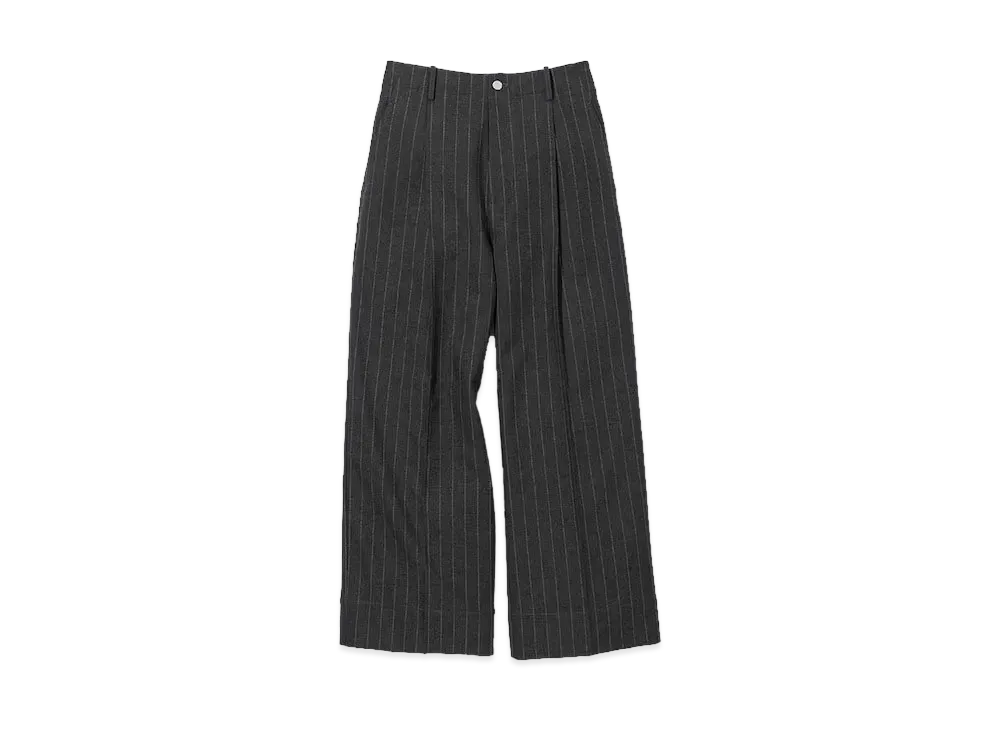 GU x Beautiful People Tuck Wide Pants "Dark Gray"