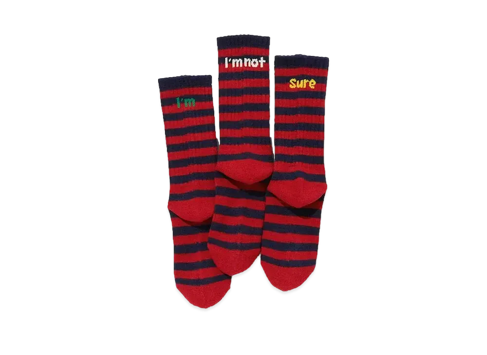 GU x Beautiful People Style Heat Socks "Red"