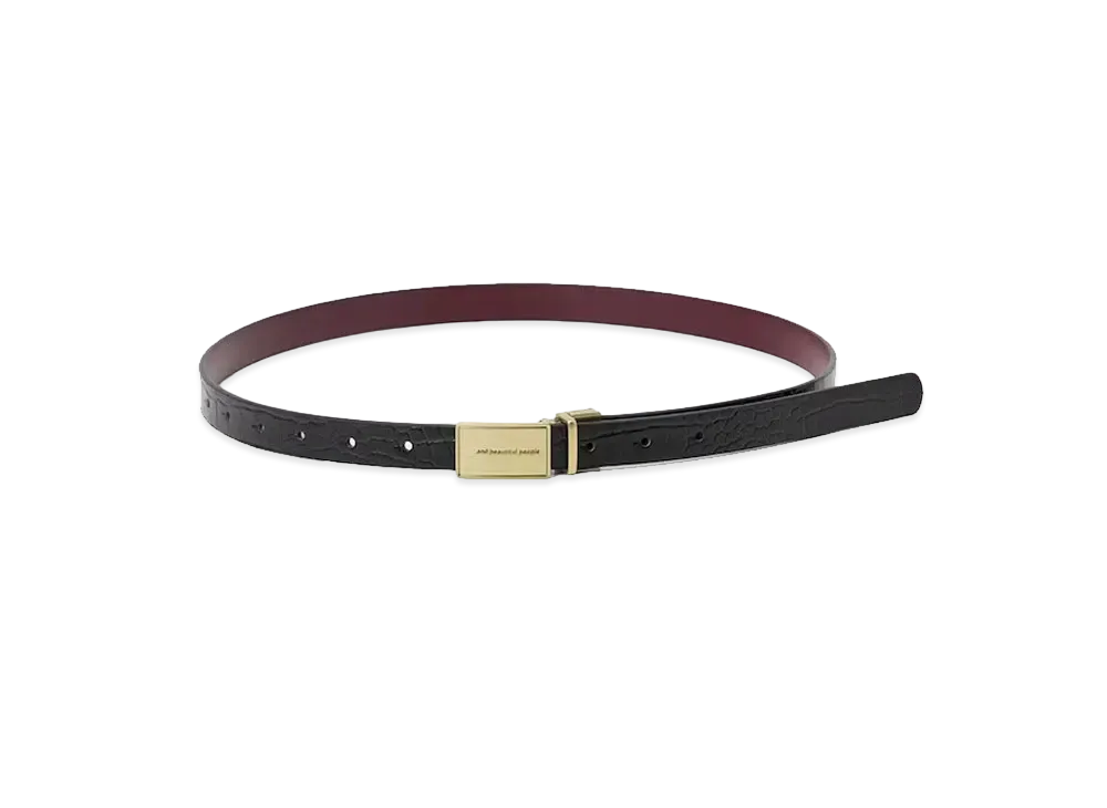 GU x Beautiful People Reversible Belt "Black"