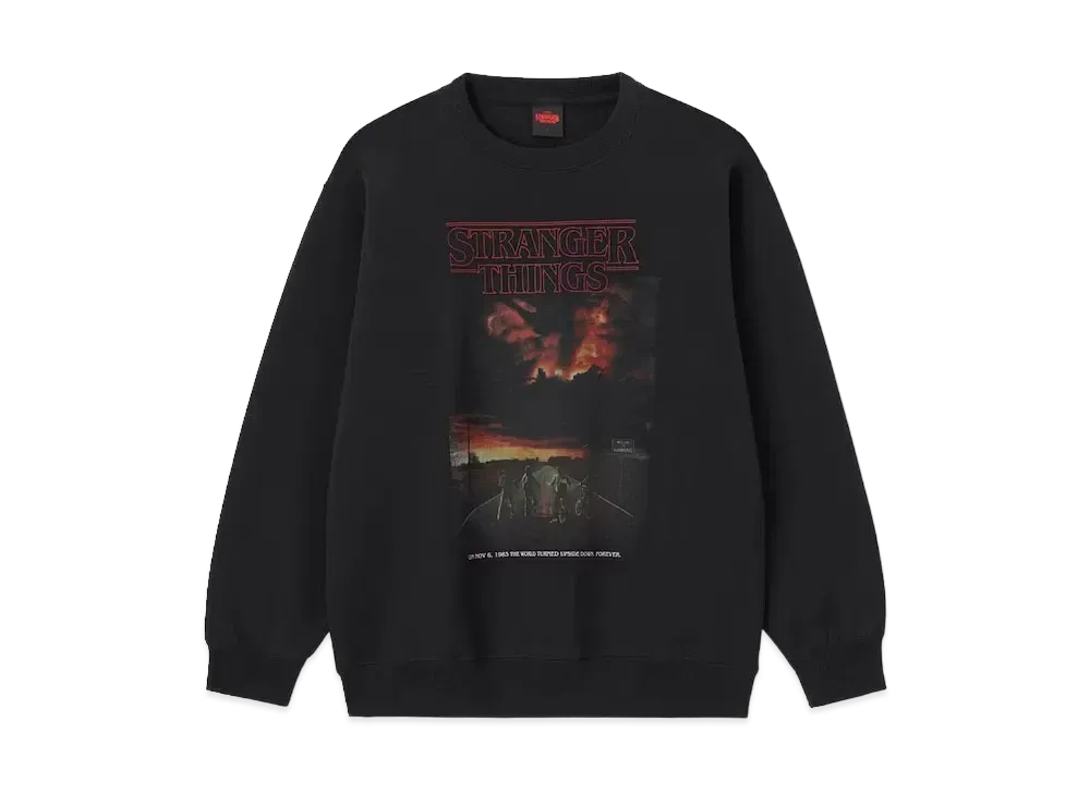 GU X Stranger Things Heavy Weight Sweat Pullover "Black"