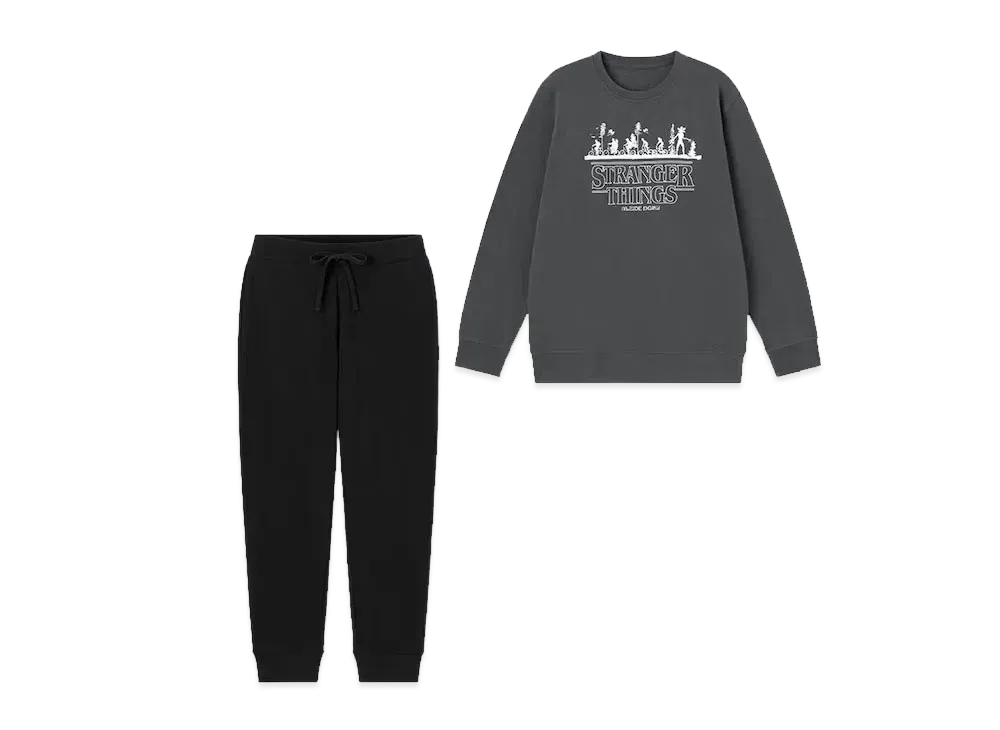 GU X Stranger Things Soft Sweat Lounge "Dark Gray"