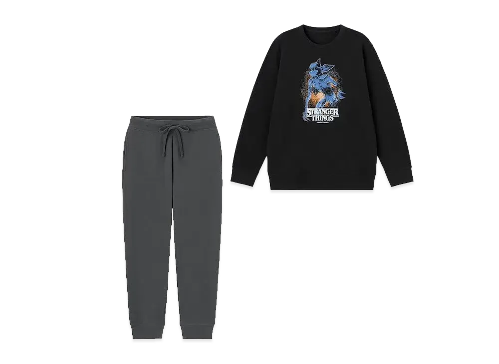 GU X Stranger Things Soft Sweat Lounge "Black"