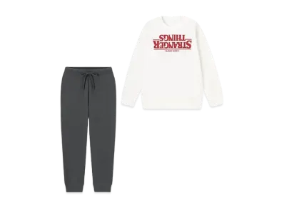 GU X Stranger Things Soft Sweat Lounge "Off White"