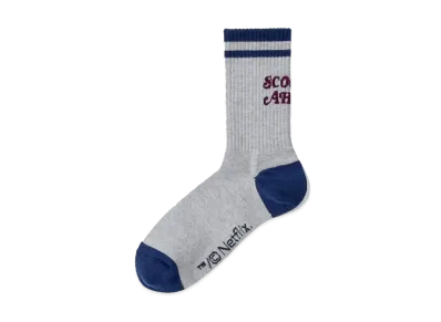 GU X Stranger Things High Ankle Socks "Gray"