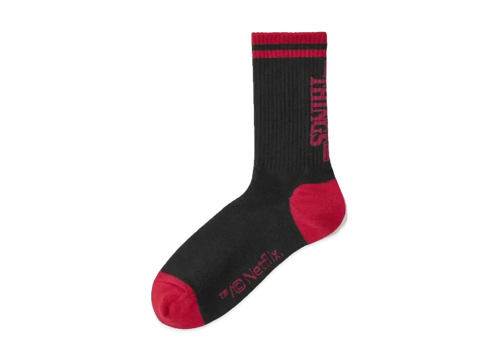 GU X Stranger Things High Ankle Socks "Black"