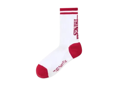 GU X Stranger Things High Ankle Socks "Off White"