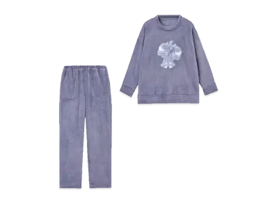 GU x Pokemon Marshmallow Feel Lounge Set Poke Piece "Purple"