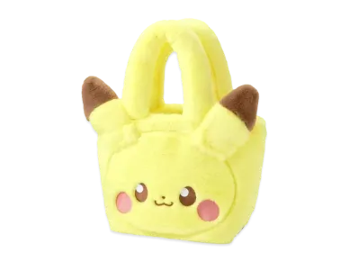 GU x Pokemon Fake Fur Bag Pokepiece "Yellow"