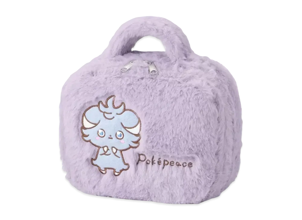 GU x Pokemon Fake Fur Pouch Pokepiece "Purple"