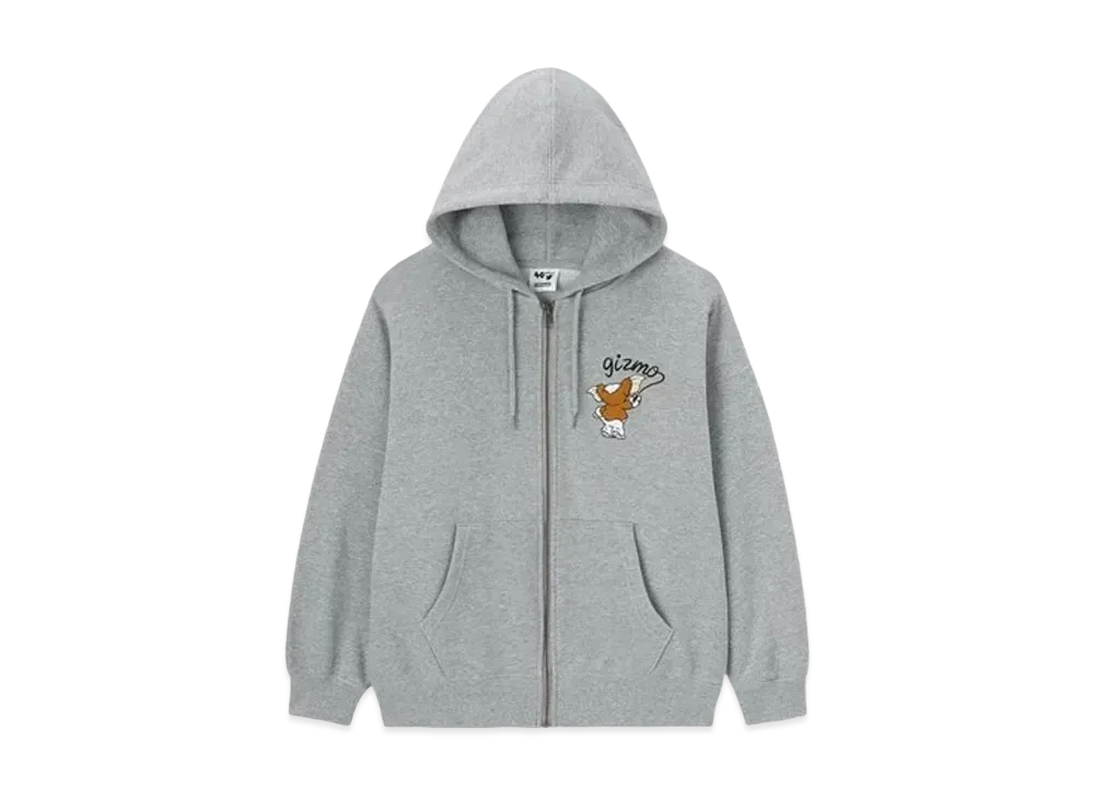 GU x GREMLINS Sweatshirt Full Zip Parka "Gray"