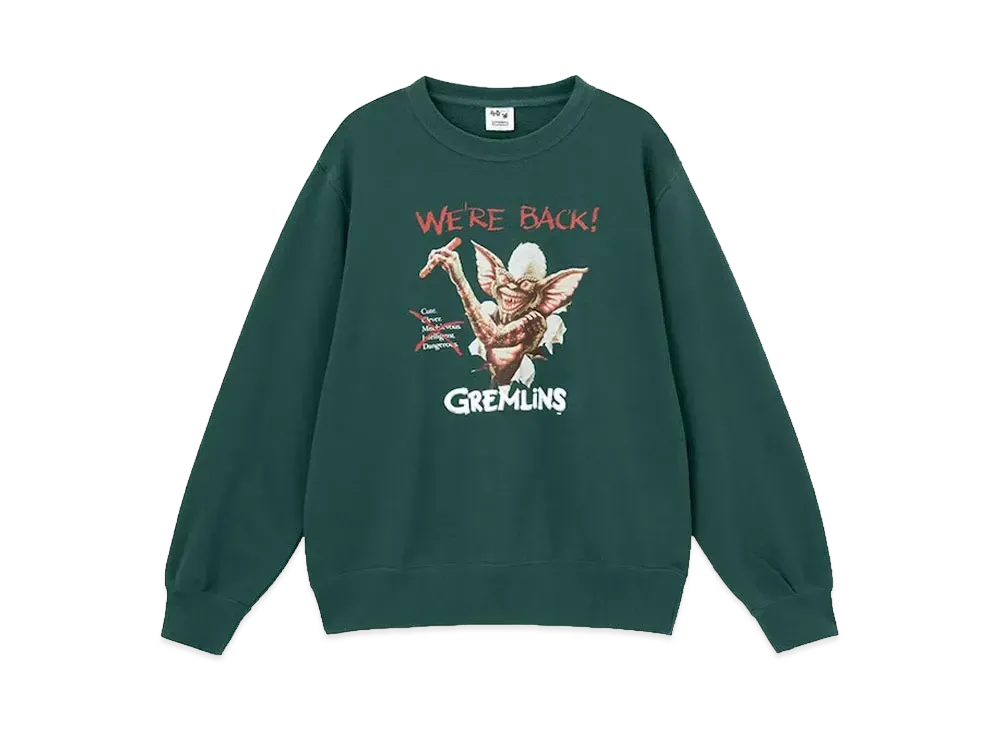 GU x GREMLINS Sweat Pullover "Dark Green"