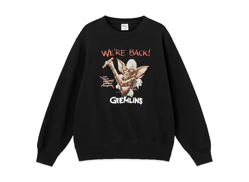 GU x GREMLINS Sweat Pullover "Black"