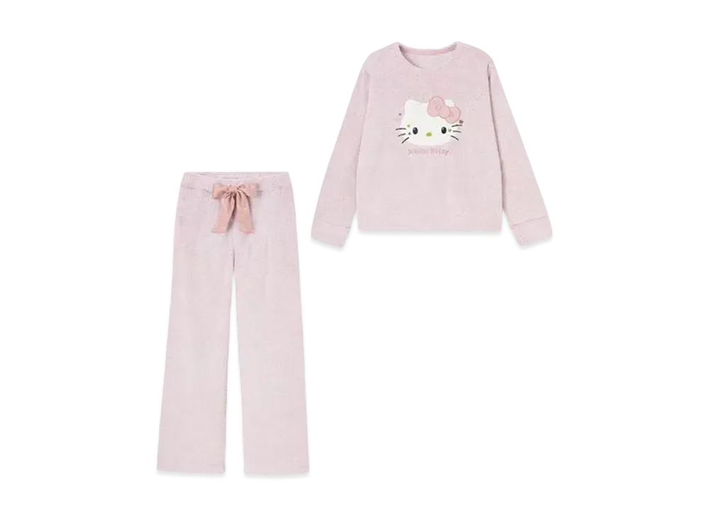 GU x Hello Kitty Marshmallow Feel Lounge Set "Pink"