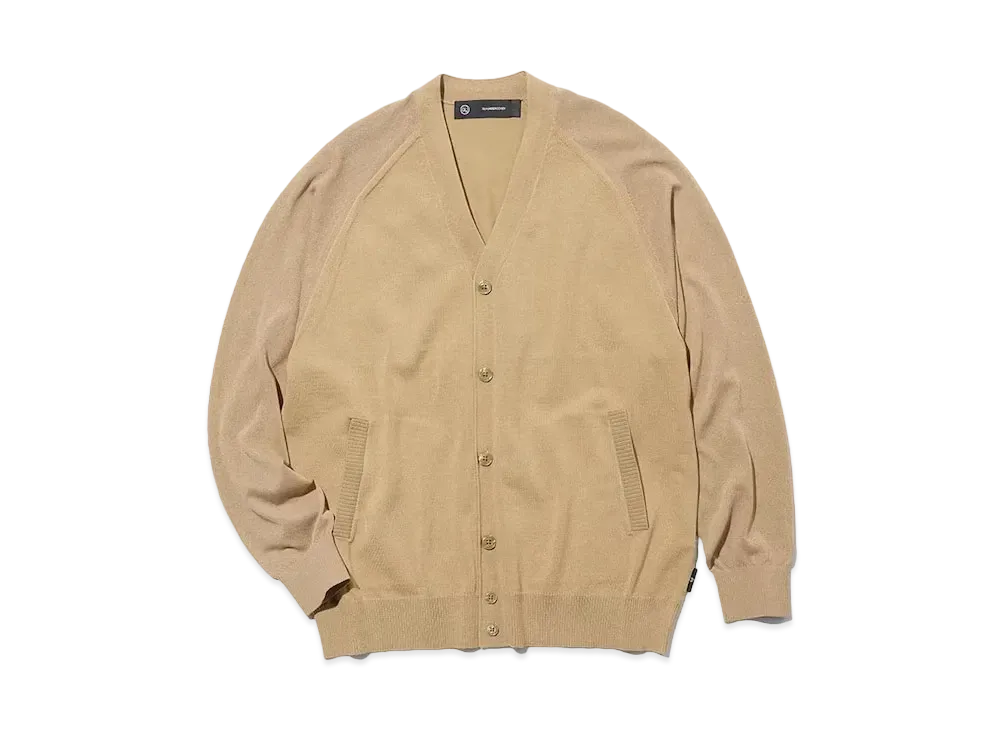 GU x UNDERCOVER Sheer Combination Knit Cardigan "Brown"