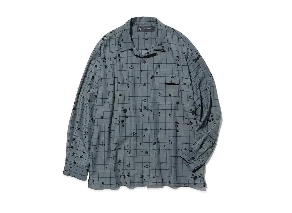 GU x UNDERCOVER Sheer Oversize Shirt "Gray"
