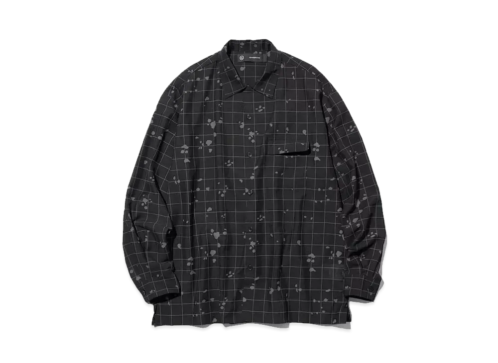 GU x UNDERCOVER Sheer Oversize Shirt "Black"